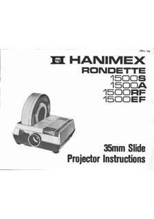 Hanimex Rondette 1500 A manual. Camera Instructions.